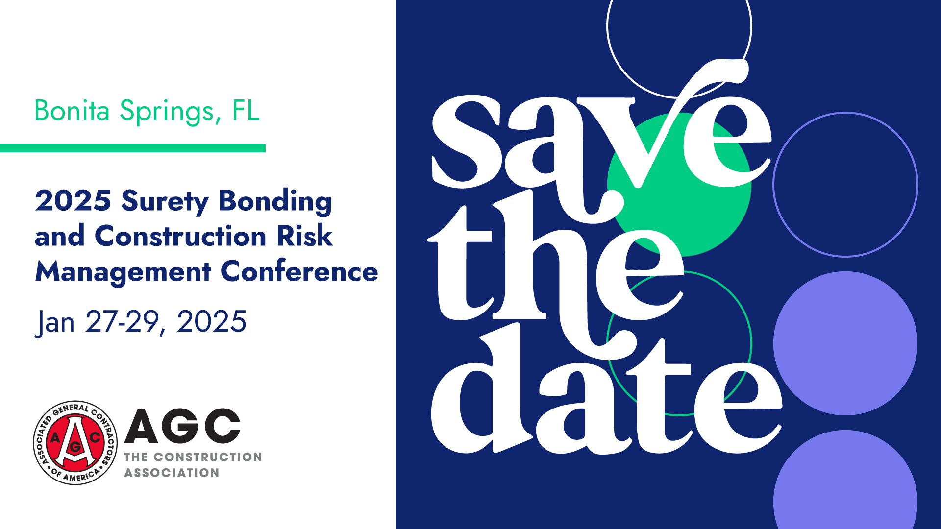 Save the Date for 2025 Conference in Bonita Springs on January 25, 2025