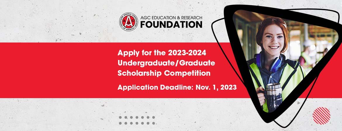 Apply for the scholarship competition. Deadline November 1, 2023 (image: construction worker holding coffee)