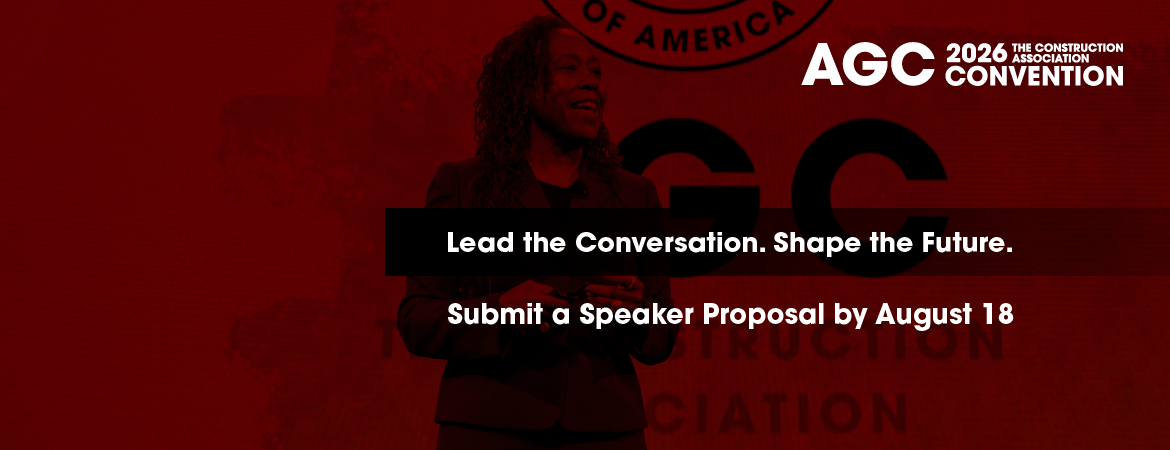 AGC Annual Convention Speaker Proposal's Open